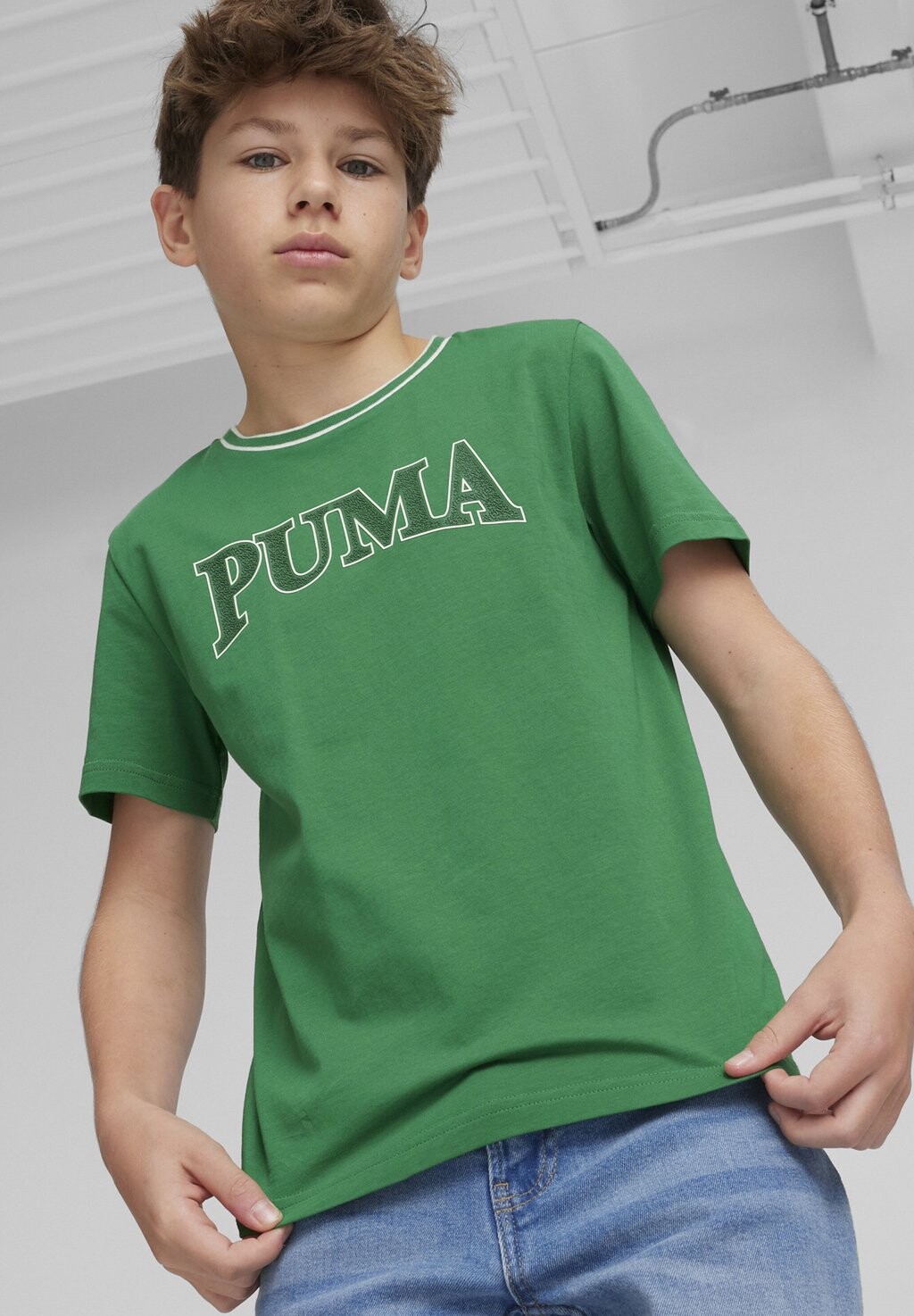 

Футболка с принтом SQUAD Puma, цвет archive green