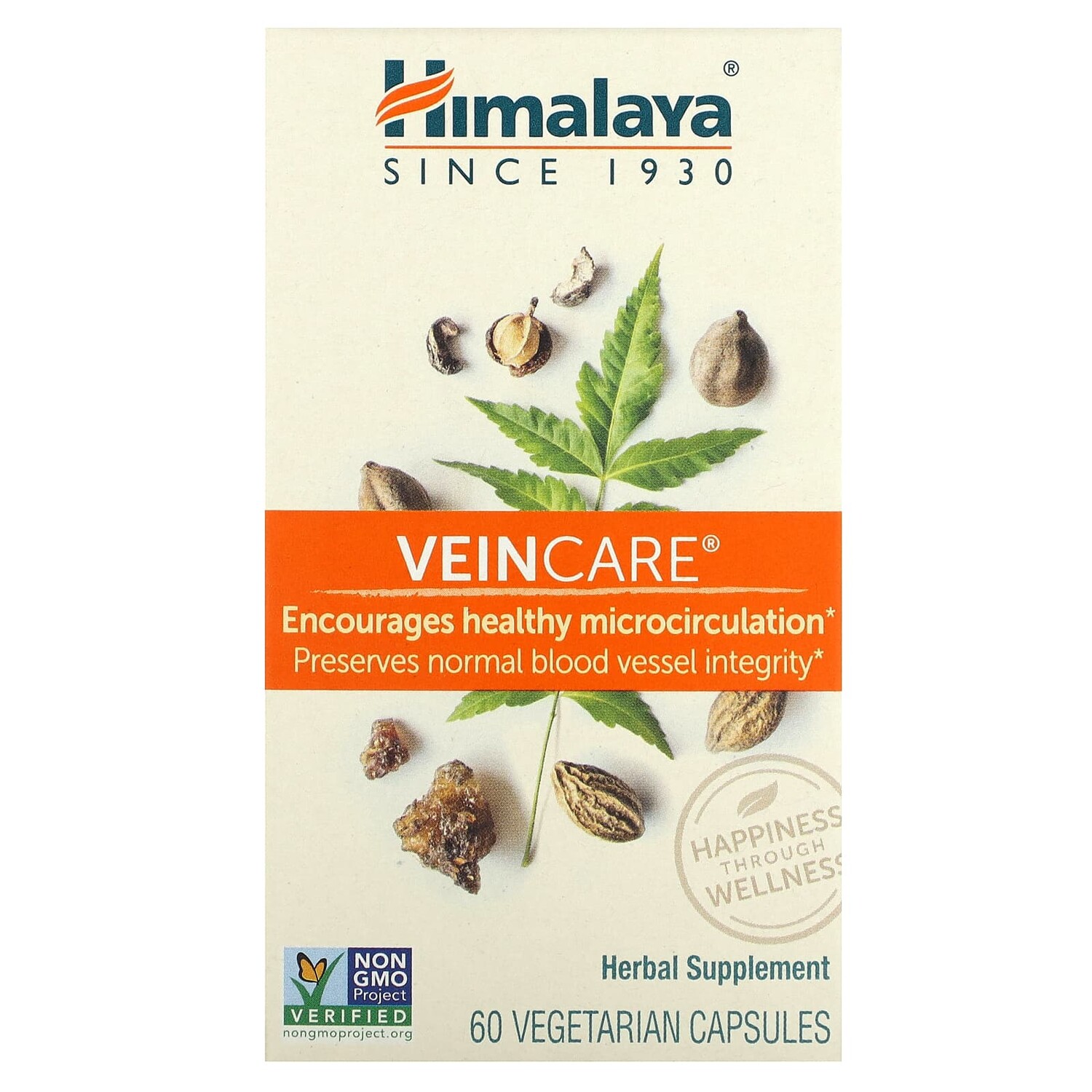 

VeinCare, 60 вегетарианских капсул, Himalaya