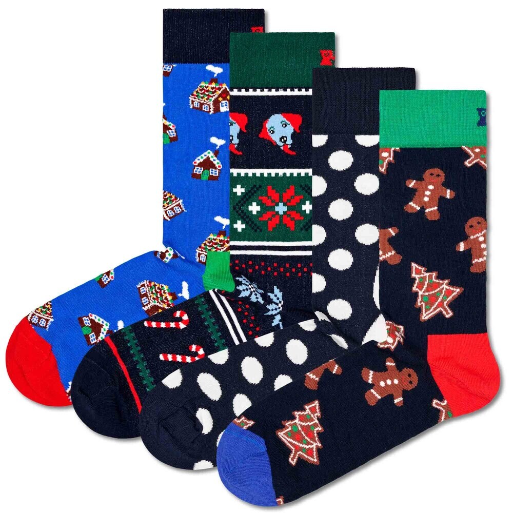 

Носки Happy Socks Gingerbread, синий/темно-синий