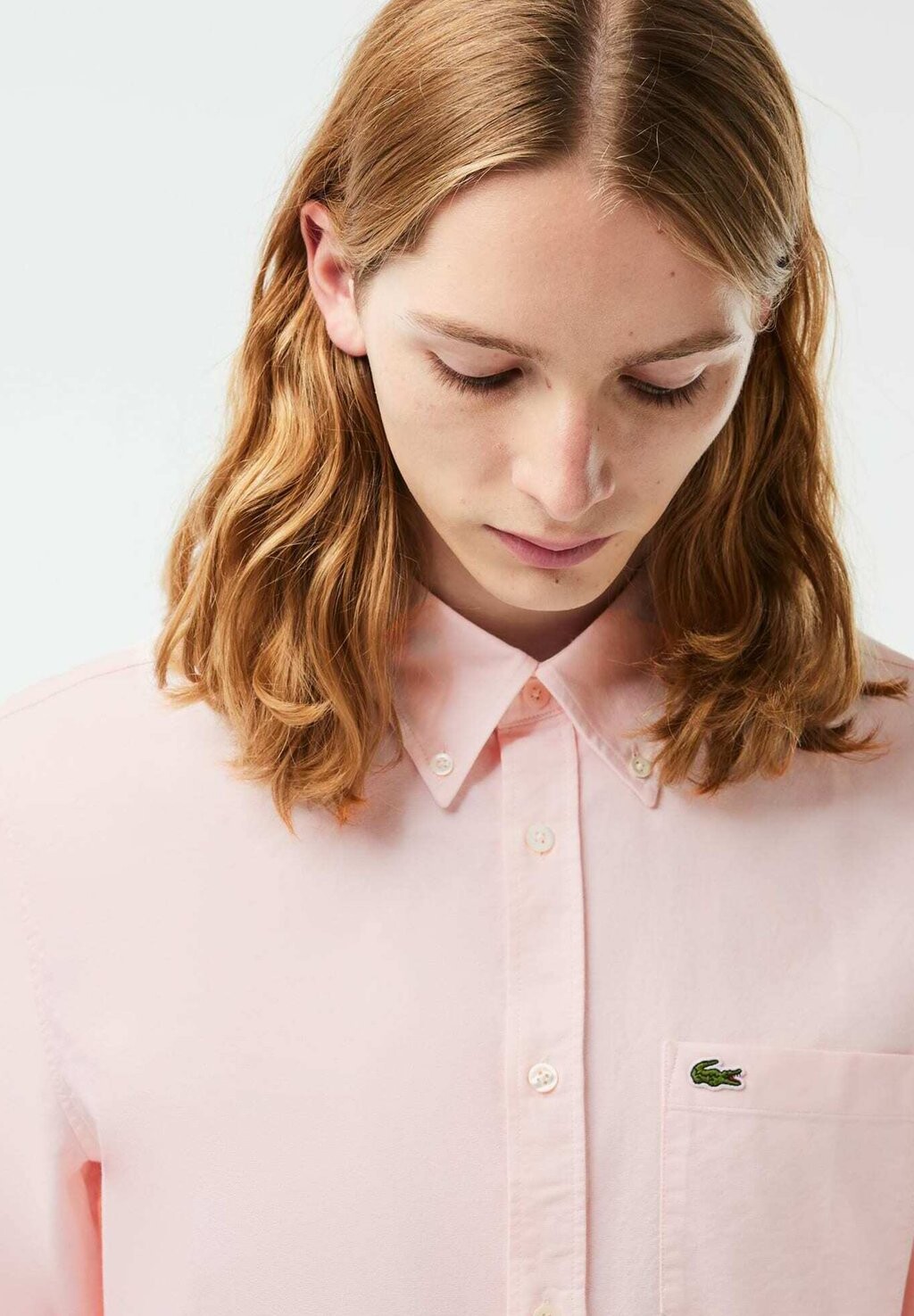 

Рубашка Lacoste, цвет Blanc Rose Pale