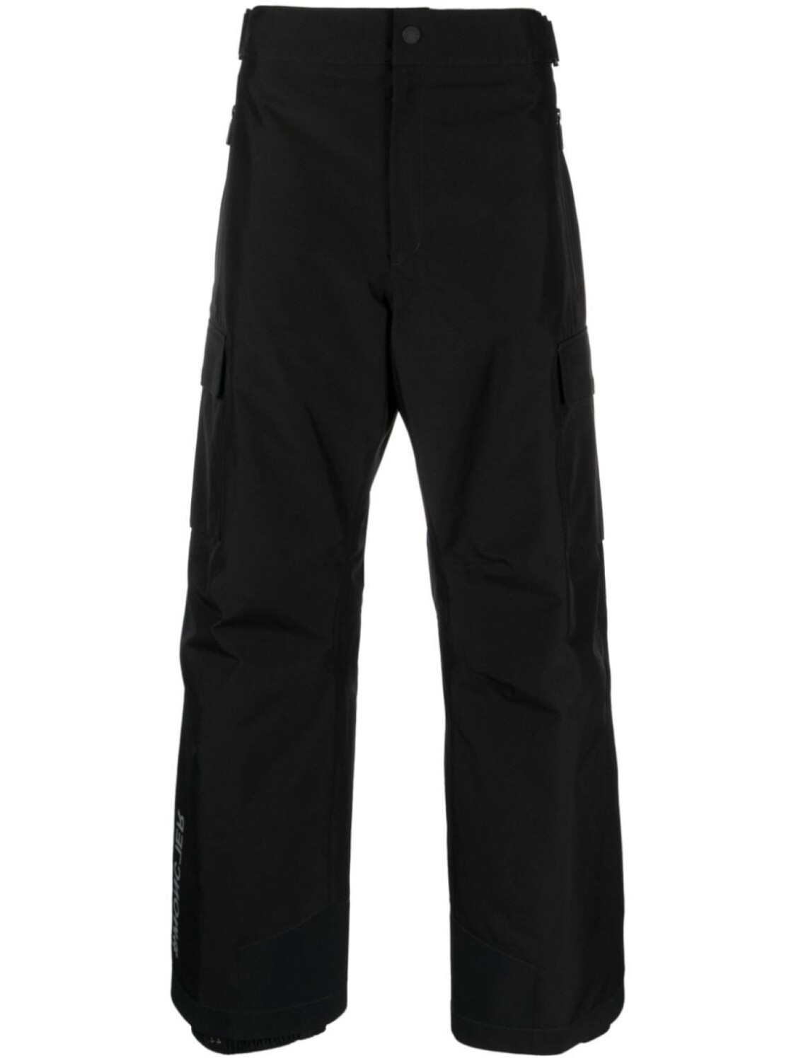 

Moncler Grenoble прямые брюки с логотипом, черный