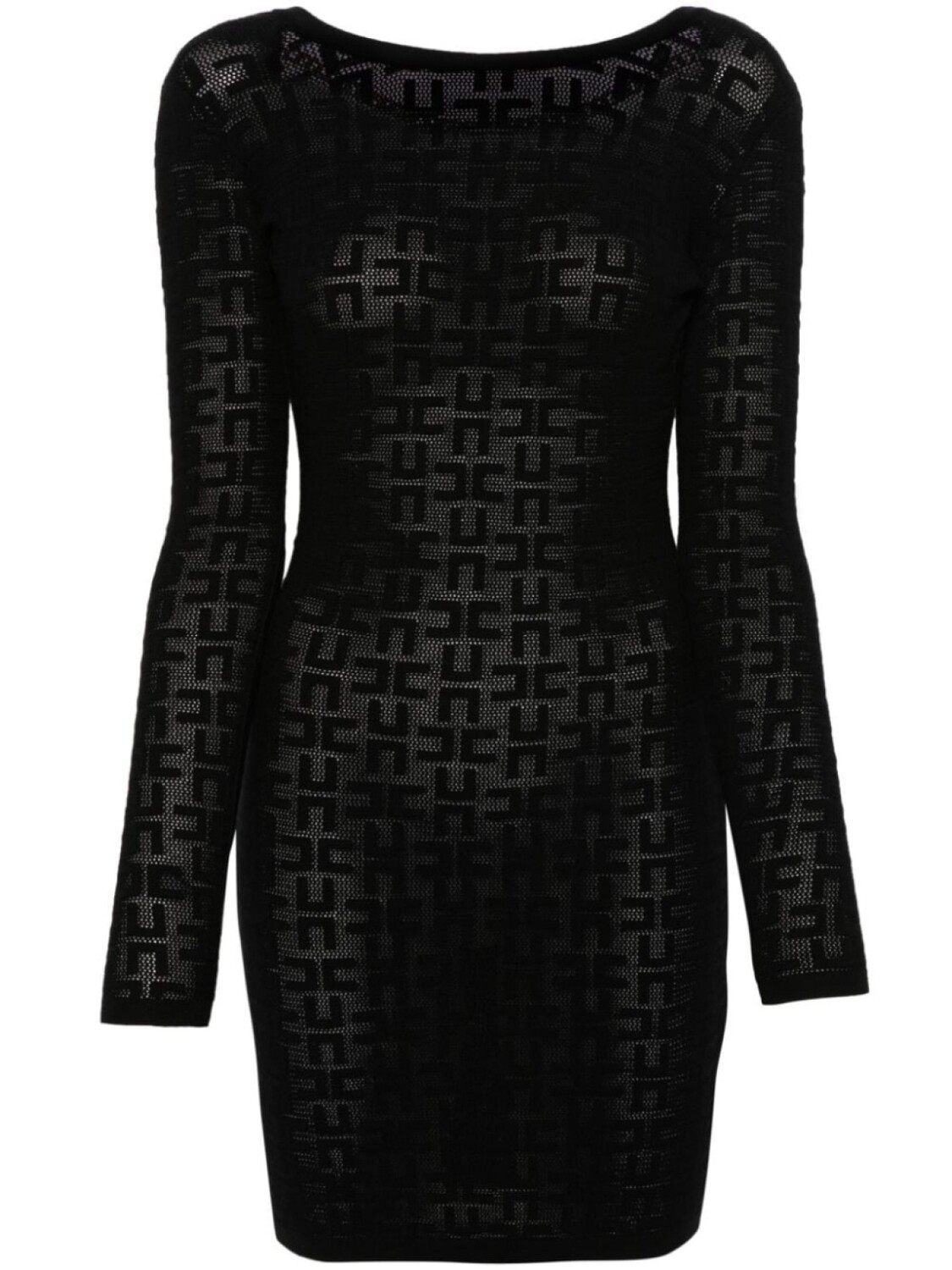 

Elisabetta Franchi платье мини с цепочкой, черный