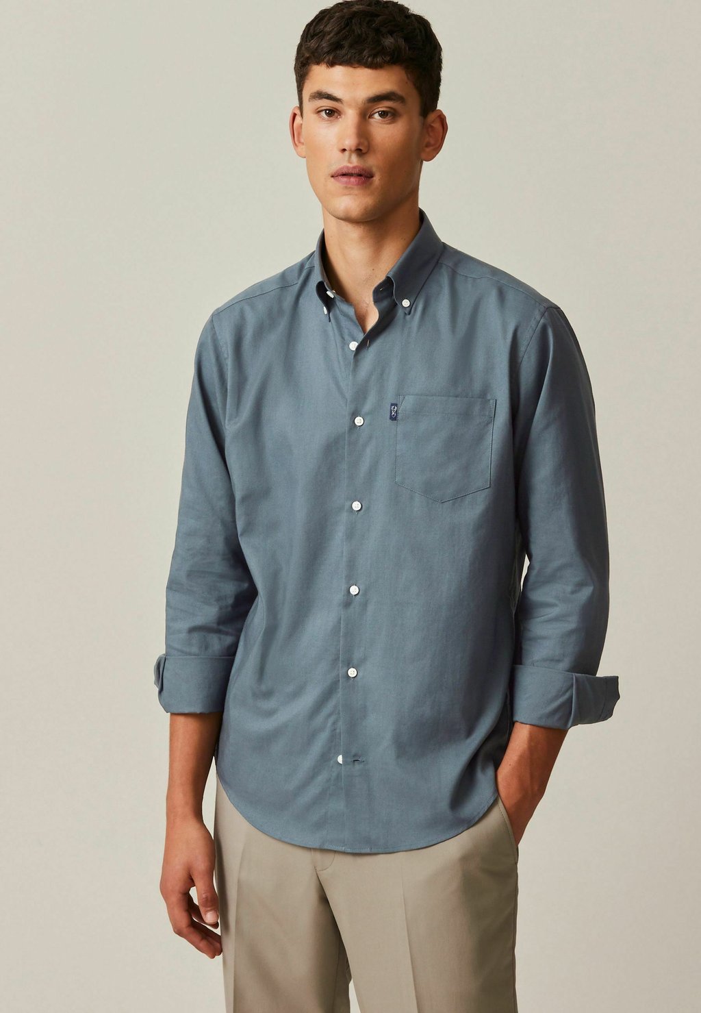 Рубашка Easy Iron Button Down Oxford Next, цвет teal blue