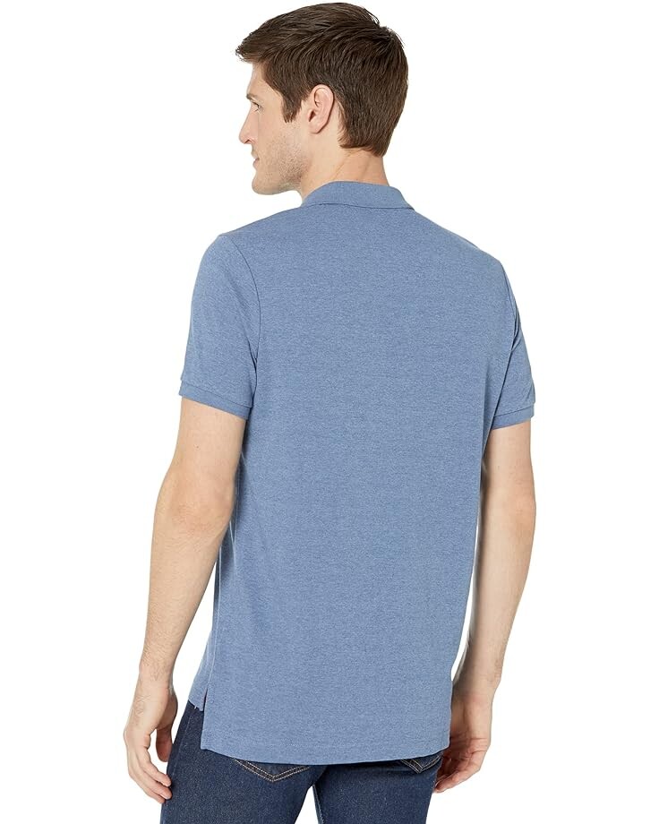

Поло U.S. POLO ASSN. Solid Interlock Polo, цвет Cadet Blue Heather