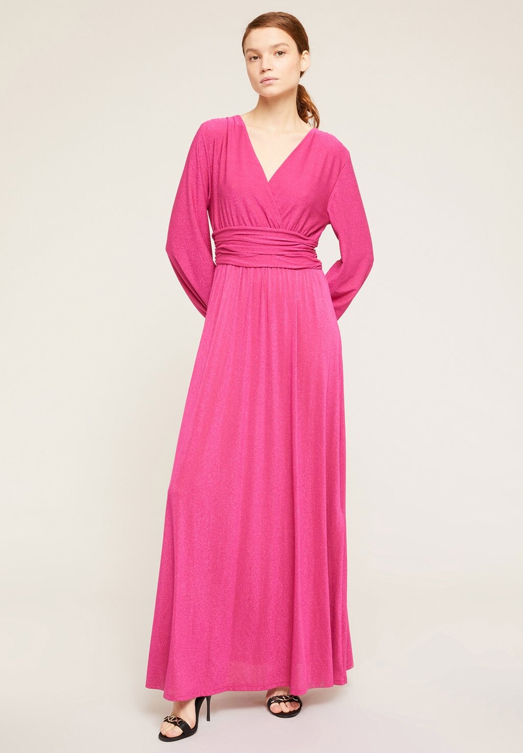 

Вечернее платье Long Draped Motivi, цвет fucsia