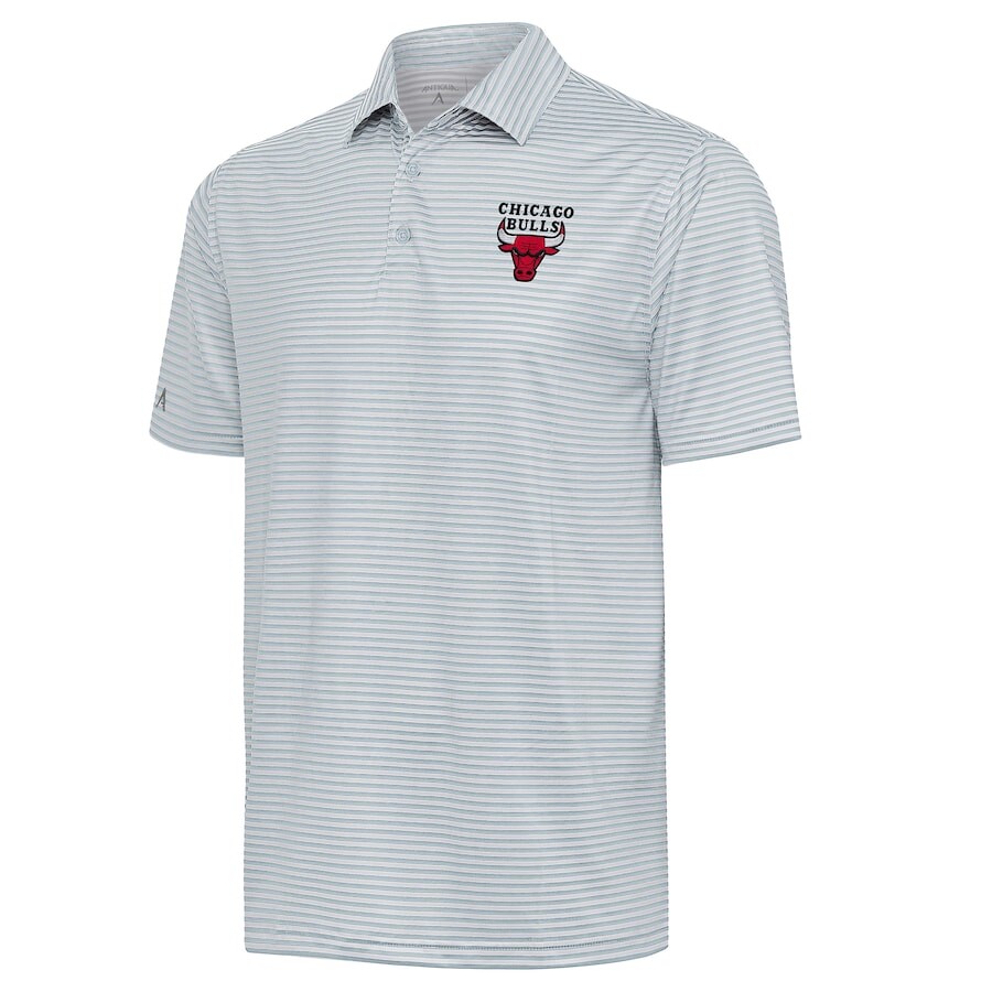 

Поло с коротким рукавом Antigua Chicago Bulls, серый
