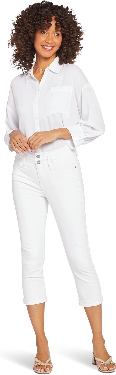 

Джинсы Chloe Capris Hollywood Waistband & Cuff in Optic White NYDJ, цвет Optic White