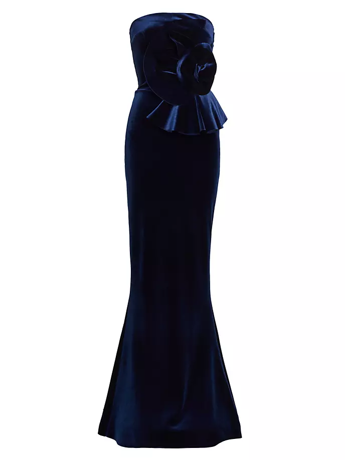 

Бархатное розовое платье Hebe Chiara Boni La Petite Robe, цвет blue notte