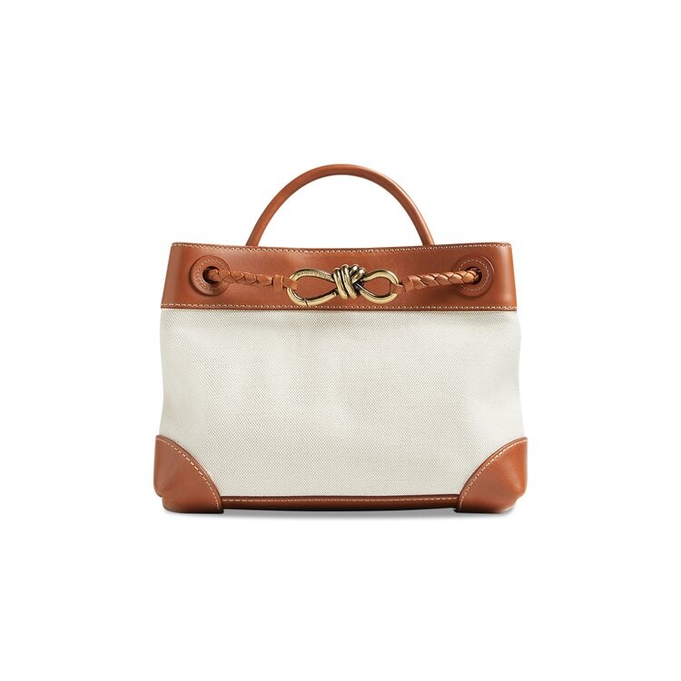 

Сумка top-handle Bottega Veneta Small Andiamo Bag, цвет Beige/Brown