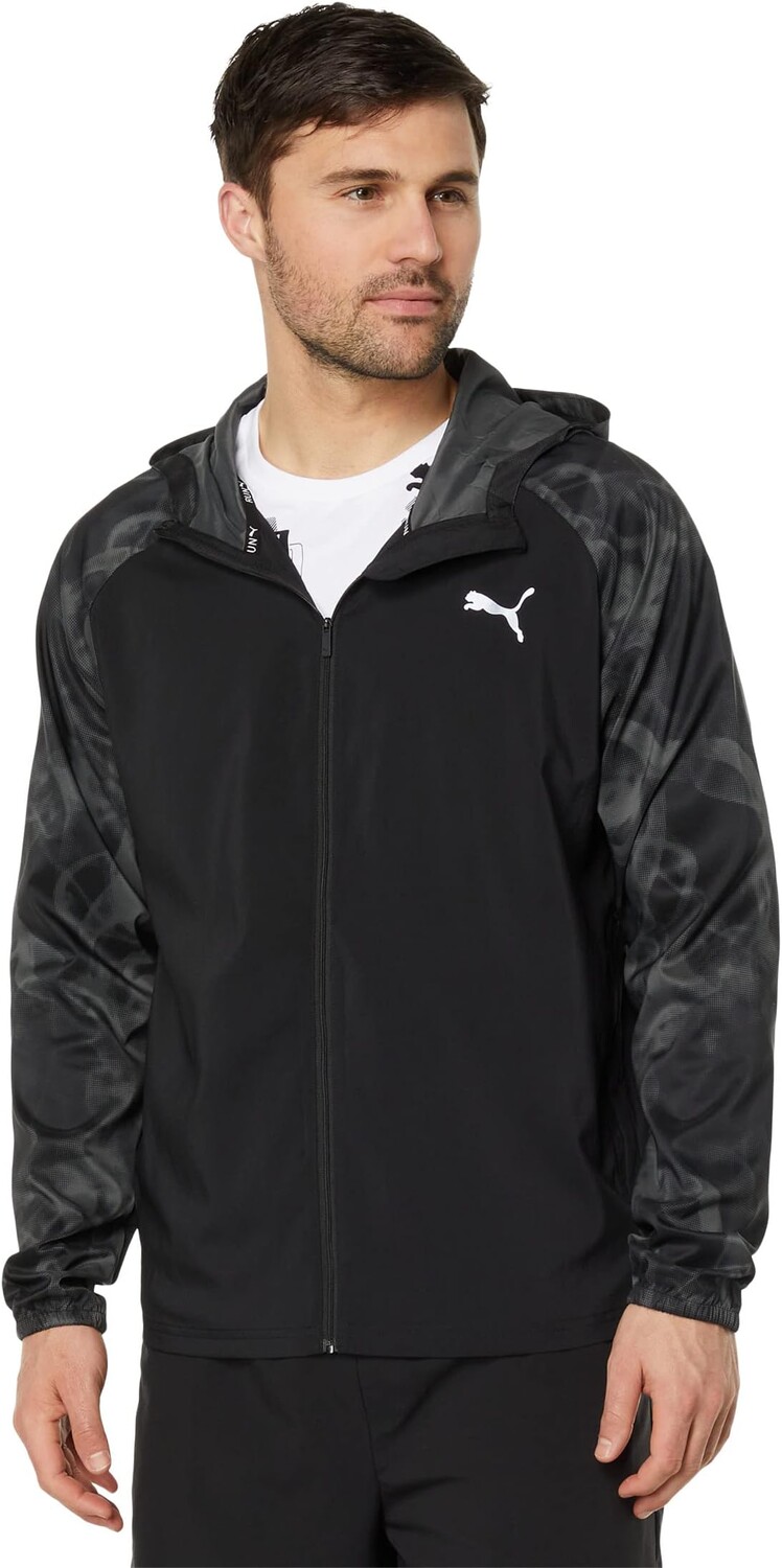 

Куртка Run Favorite All Over Print Woven Jacket PUMA, цвет Black/All Over Print