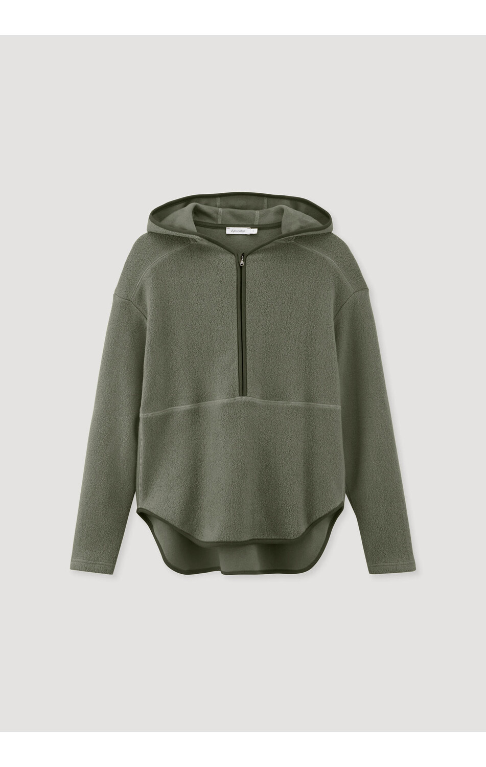 Толстовка Hessnatur Fleece Hoodie, оливковый