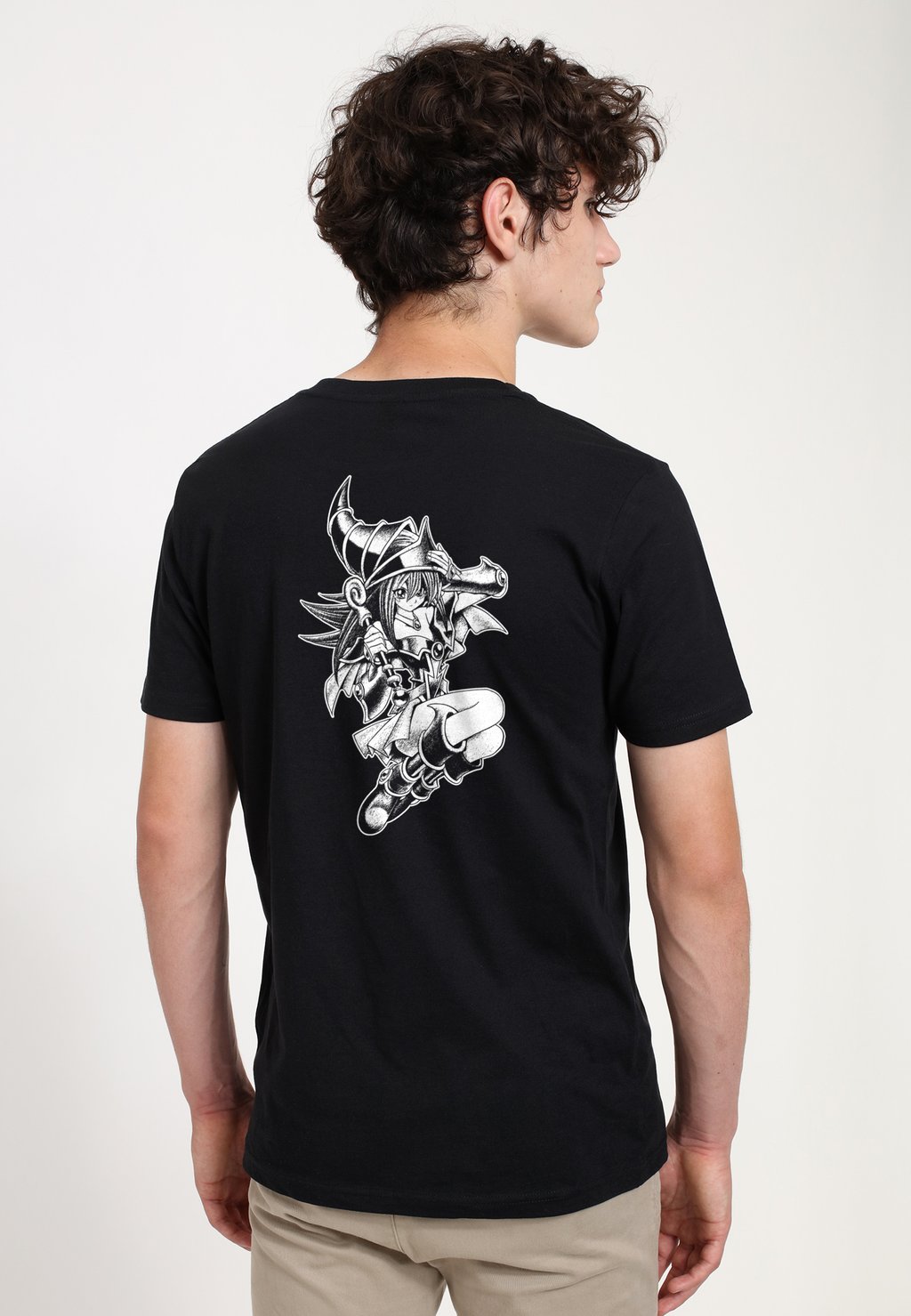 Футболка с принтом Yu-Gi-Oh Dark Magician Mono Henry Tiger, черный футболка dark magician yu gi oh мужская винтажная футболка в стиле хип хоп оверсайз y2k футболки для женщин уличная одежда футболки 100% хлопок