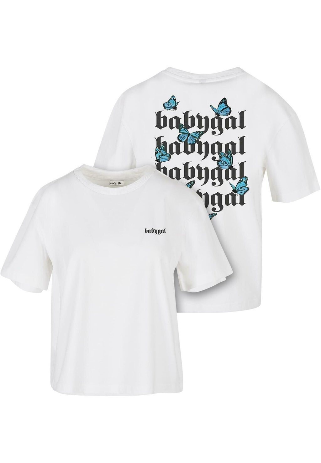 

Футболка с принтом BABYGAL Mister Tee, белый