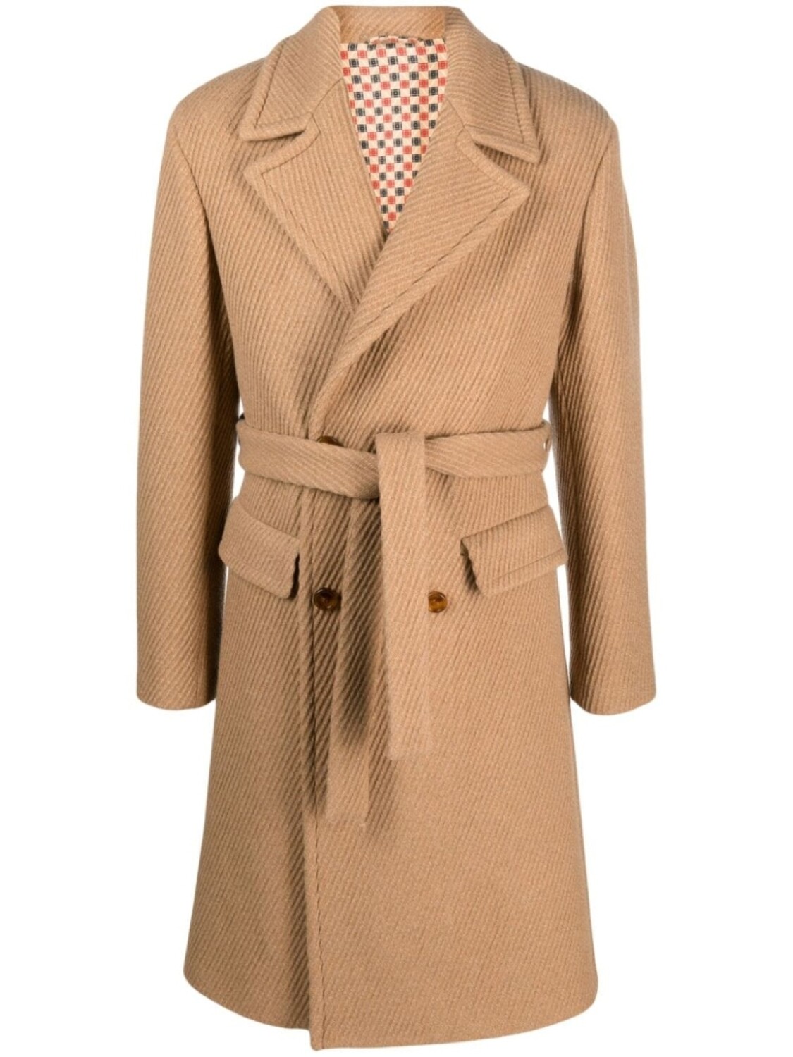 

ETRO двубортное пальто, коричневый