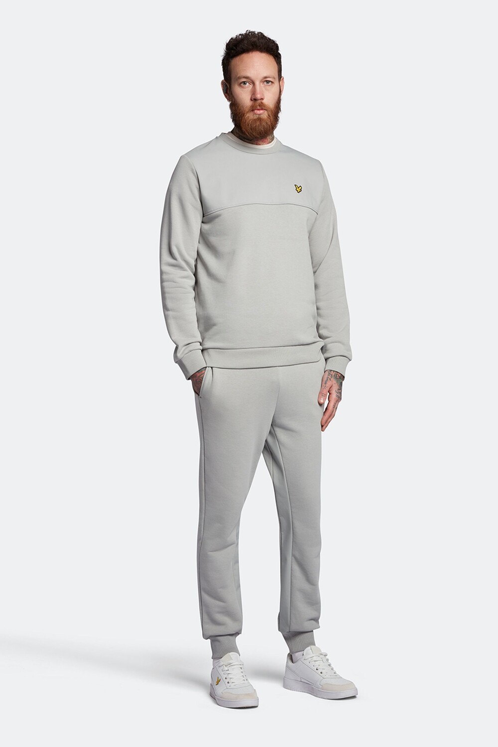 

Серые спортивные брюки Softshell со вставкой Lyle & Scott, серый