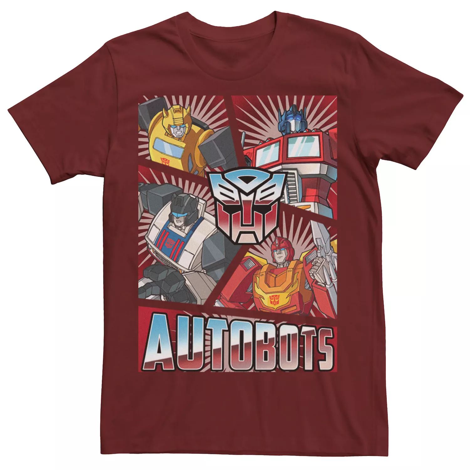 Мужская футболка Transformers Autobots Panels Licensed Character