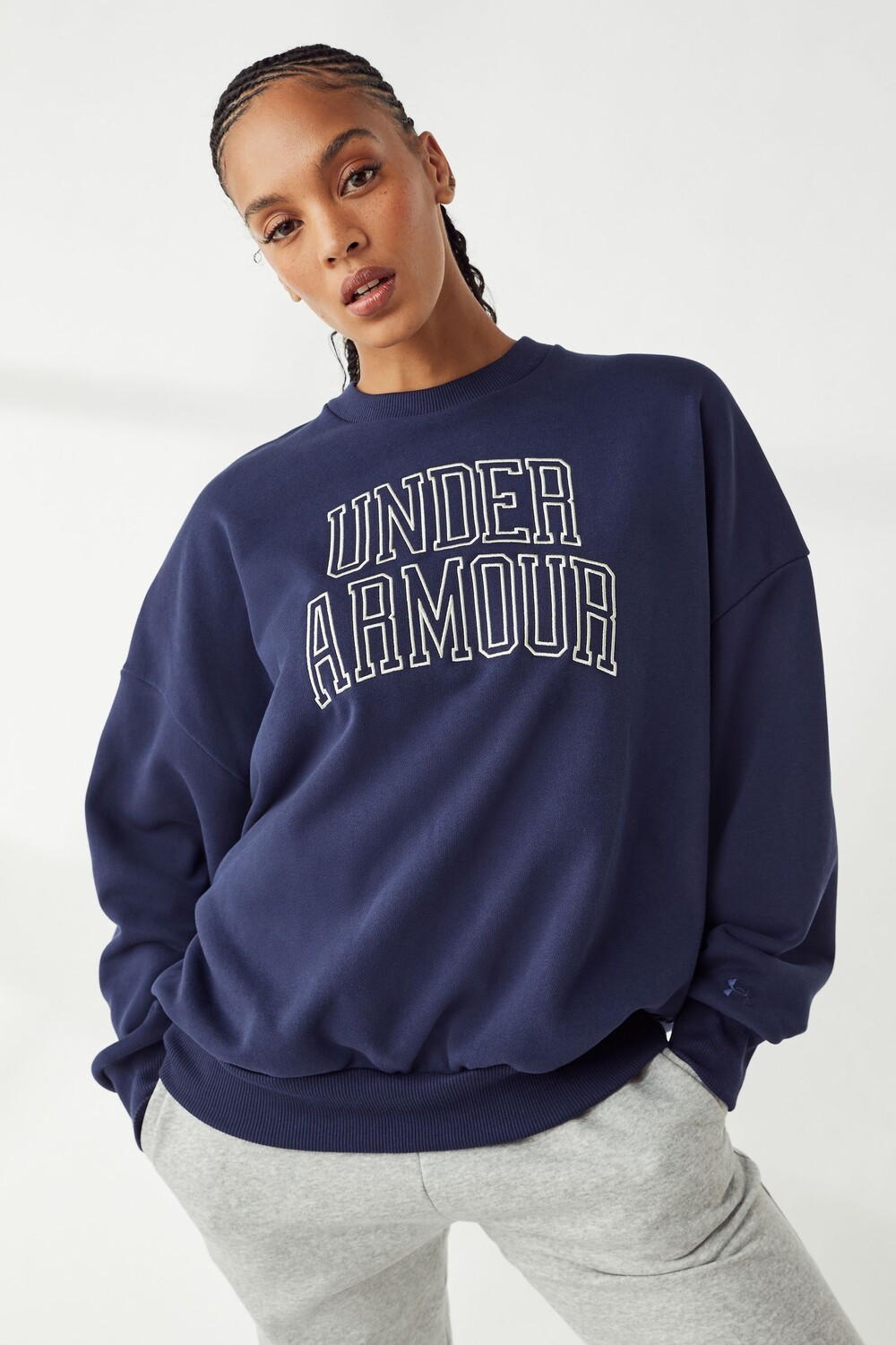

Верхняя часть свитера oversized icon hwt terry Under Armour, синий