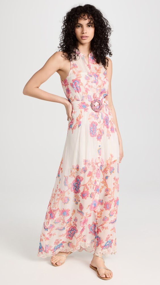 

Платье Hemant and Nandita Raisa Maxi with Slip, белый