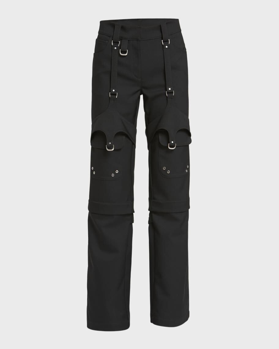

Брюки-карго прямого кроя с ремешками Off-White
