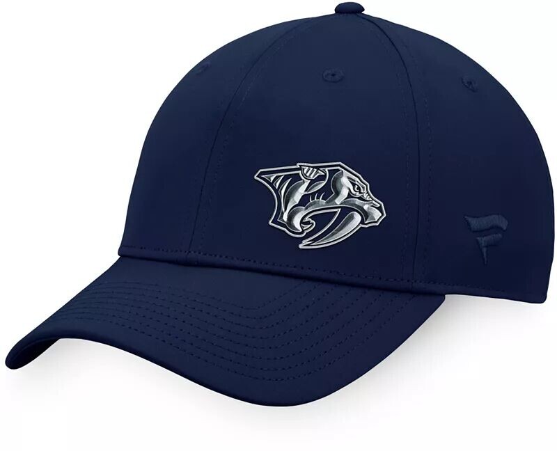 

Темно-синяя регулируемая бейсболка NHL Nashville Predators Authentic Pro Road