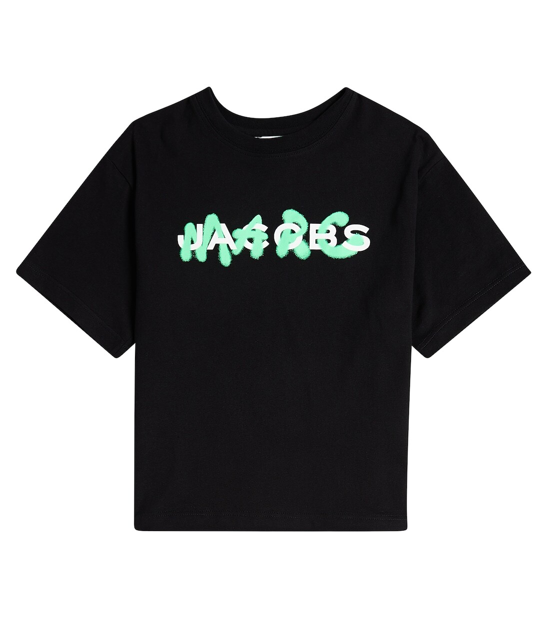 

Футболка из хлопкового джерси с логотипом Marc Jacobs, черный
