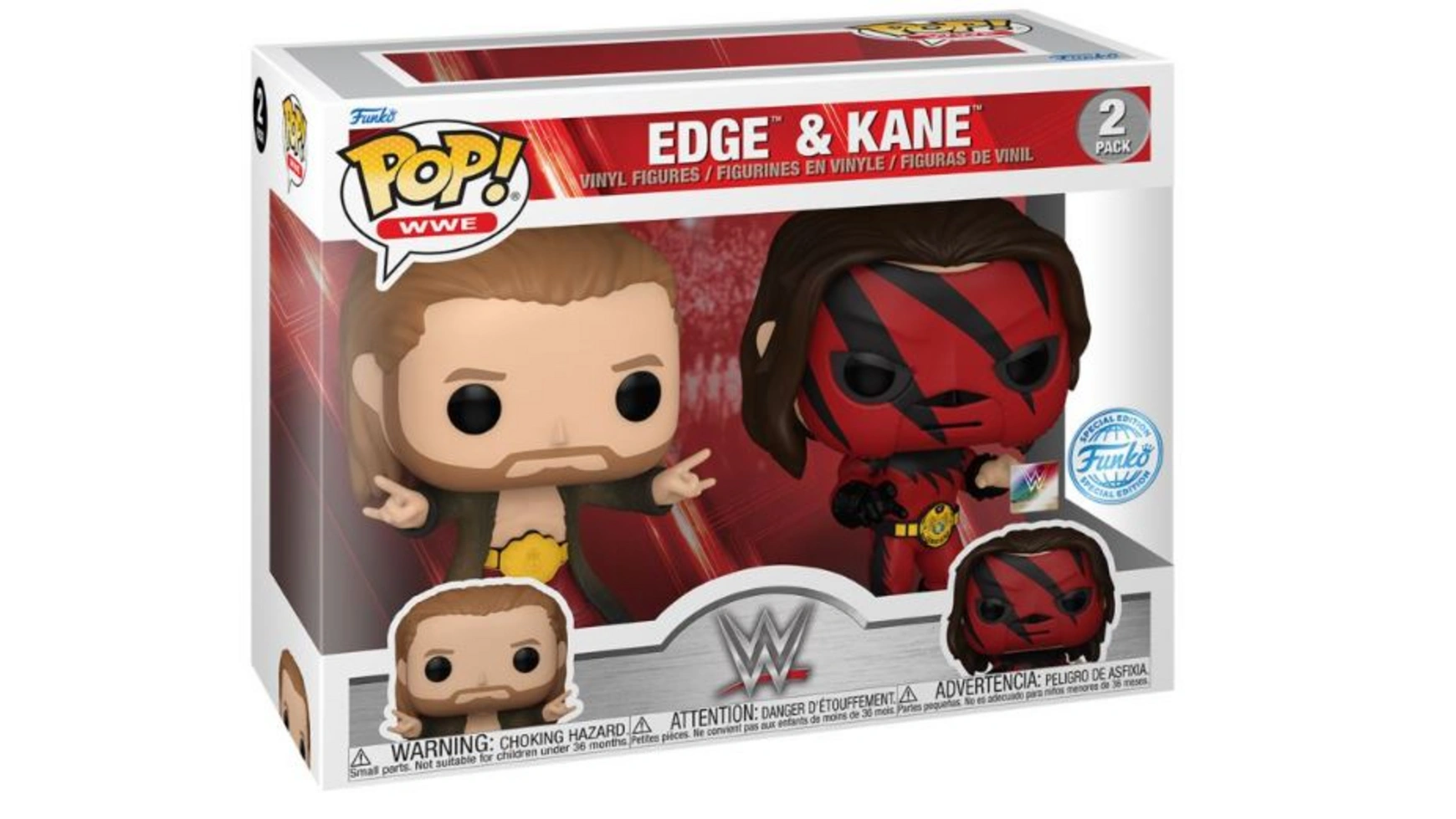 

Funko - Pop! WWE Эдж и Кейн Поп! 2 упаковки