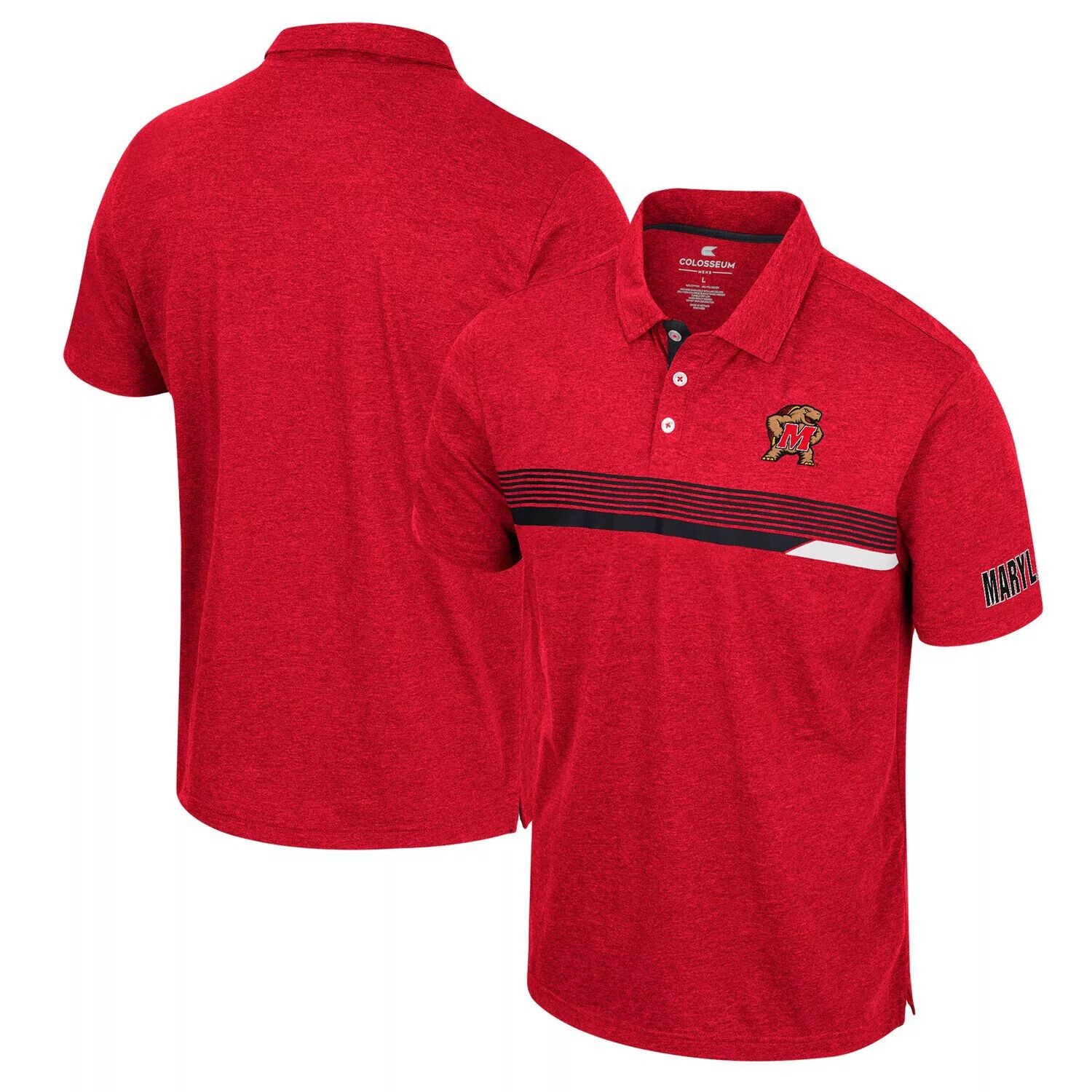 

Мужская футболка-поло Red Maryland Terrapins No Issueo Colosseum