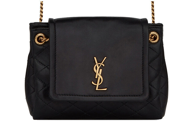 

Сумка женская Saint Laurent Nolita из овечьей кожи с цепочкой, чёрный
