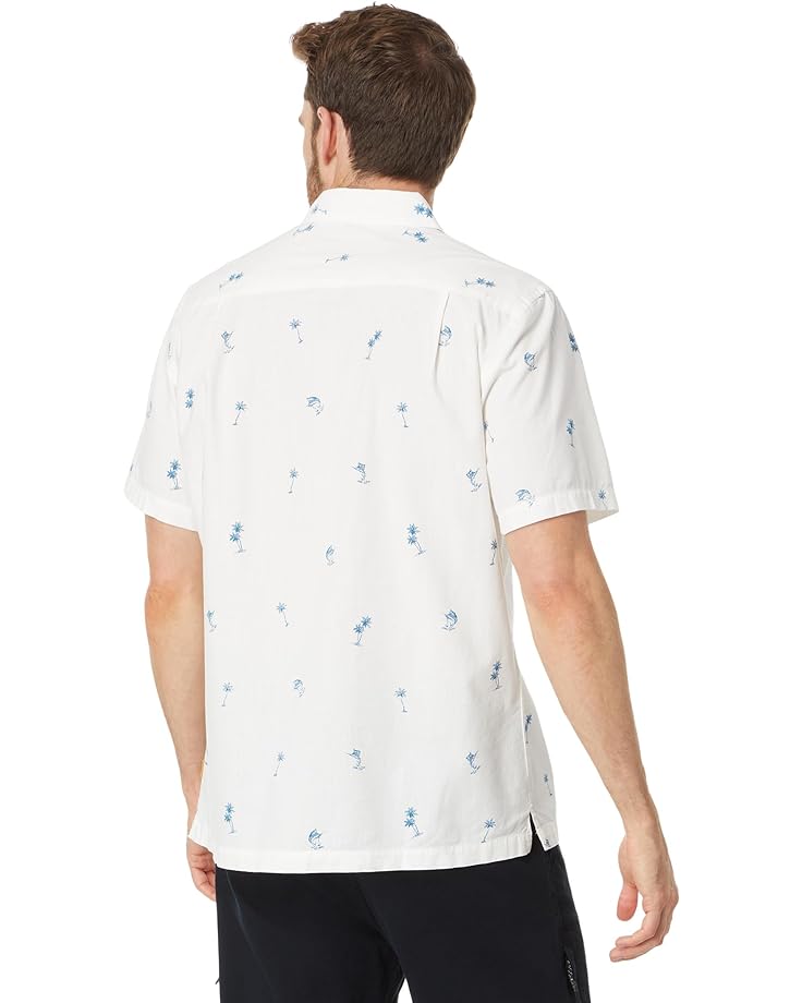 Рубашка Quiksilver Waterman Sail Palm Button-Up Shirt, цвет Antique White Sail Palms