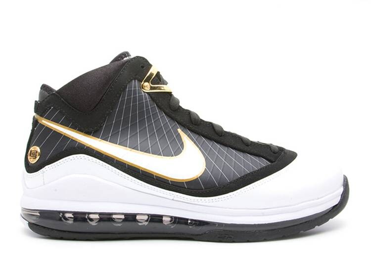 

Кроссовки Nike AIR MAX LEBRON 7 'BLACK WHITE GOLD', черный