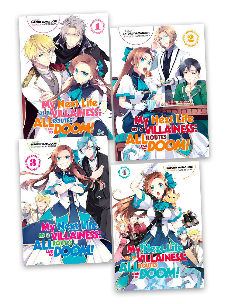 

Новелла My Next Life as a Villainess All Routes Lead to Doom! Novel (1-4) Bundle