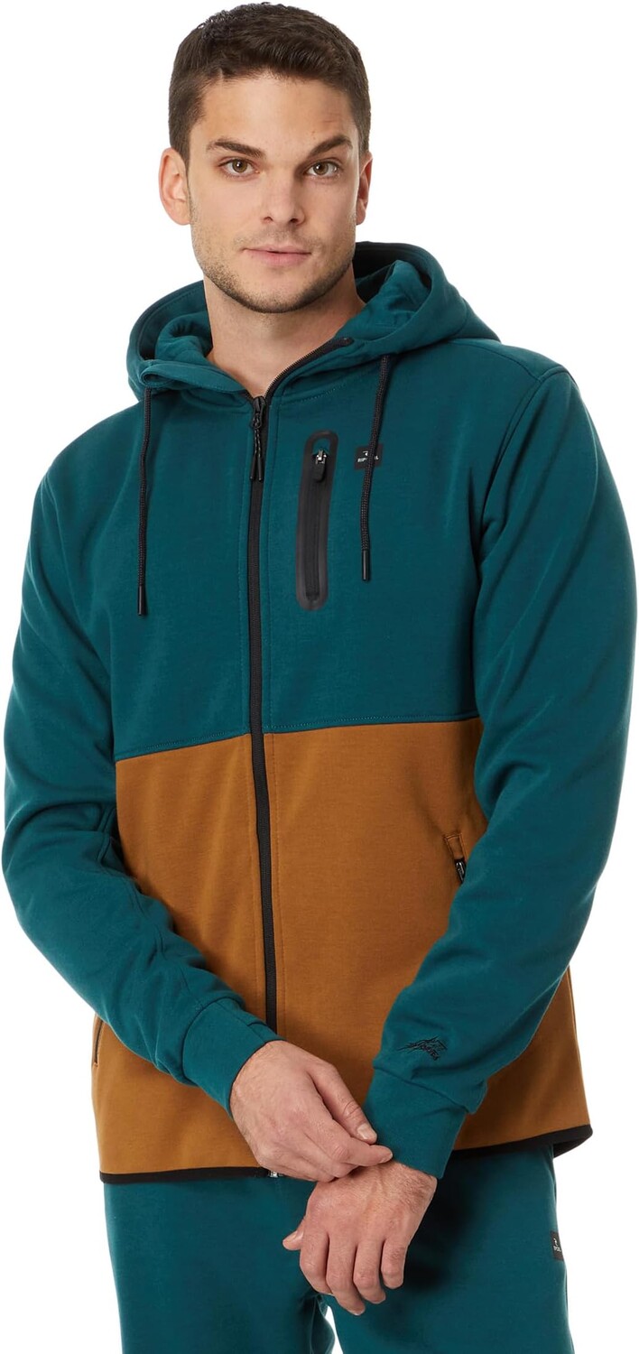 

Толстовка Rip Curl Departed Anti Series Zip Through, цвет Blue Green
