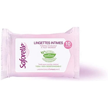 Салфетки для интимной гигиены Ultra Gentle, 10 шт., Saforelle