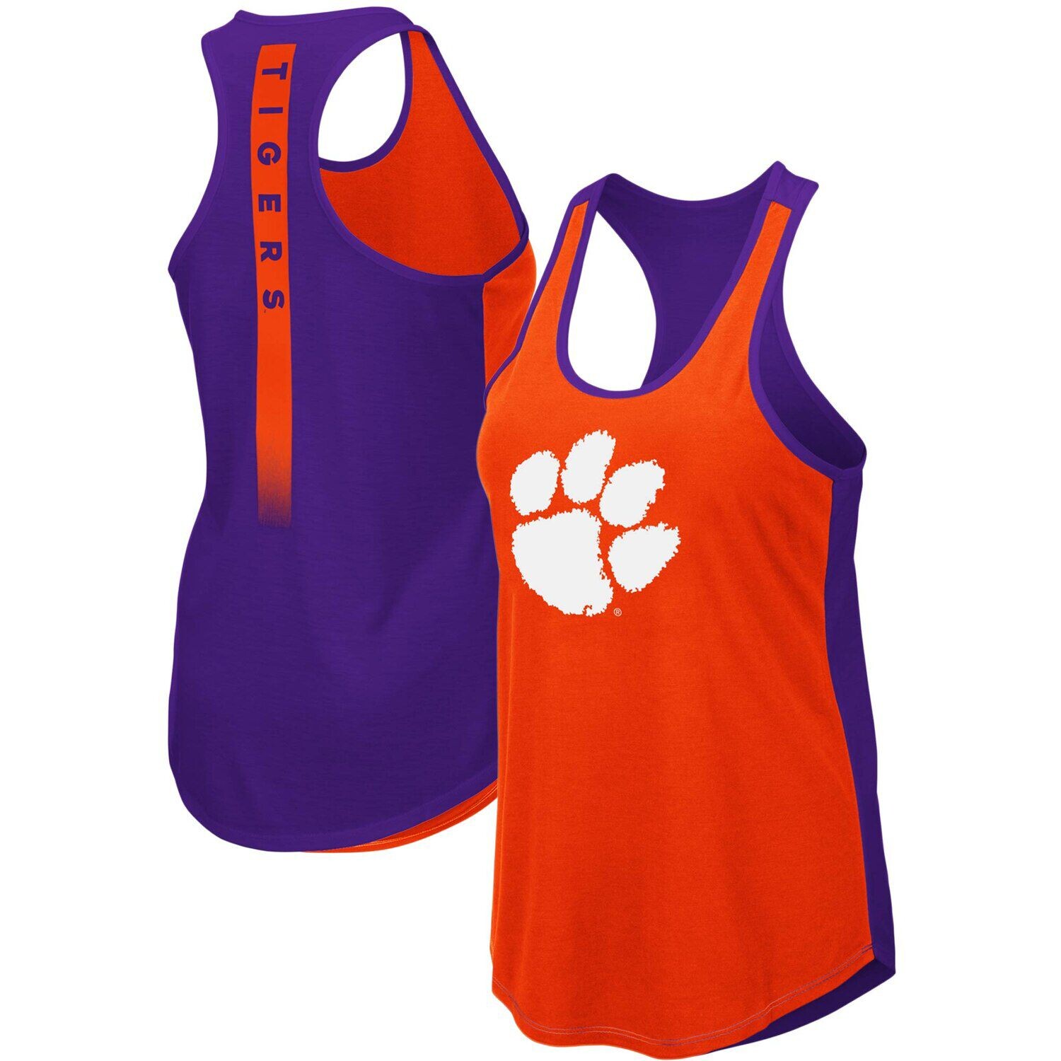 

Женская оранжевая майка Colosseum Clemson Tigers Publicist Racerback Colosseum