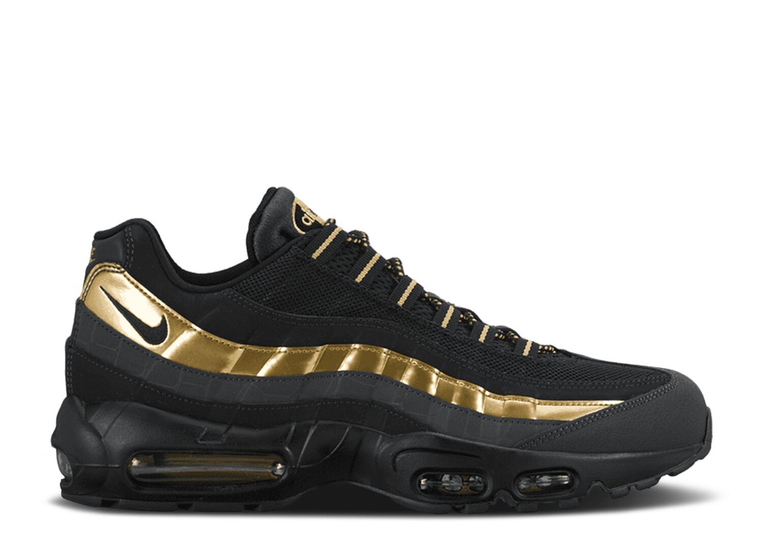 

Кроссовки Nike Air Max 95 Premium 'Metallic Gold', черный