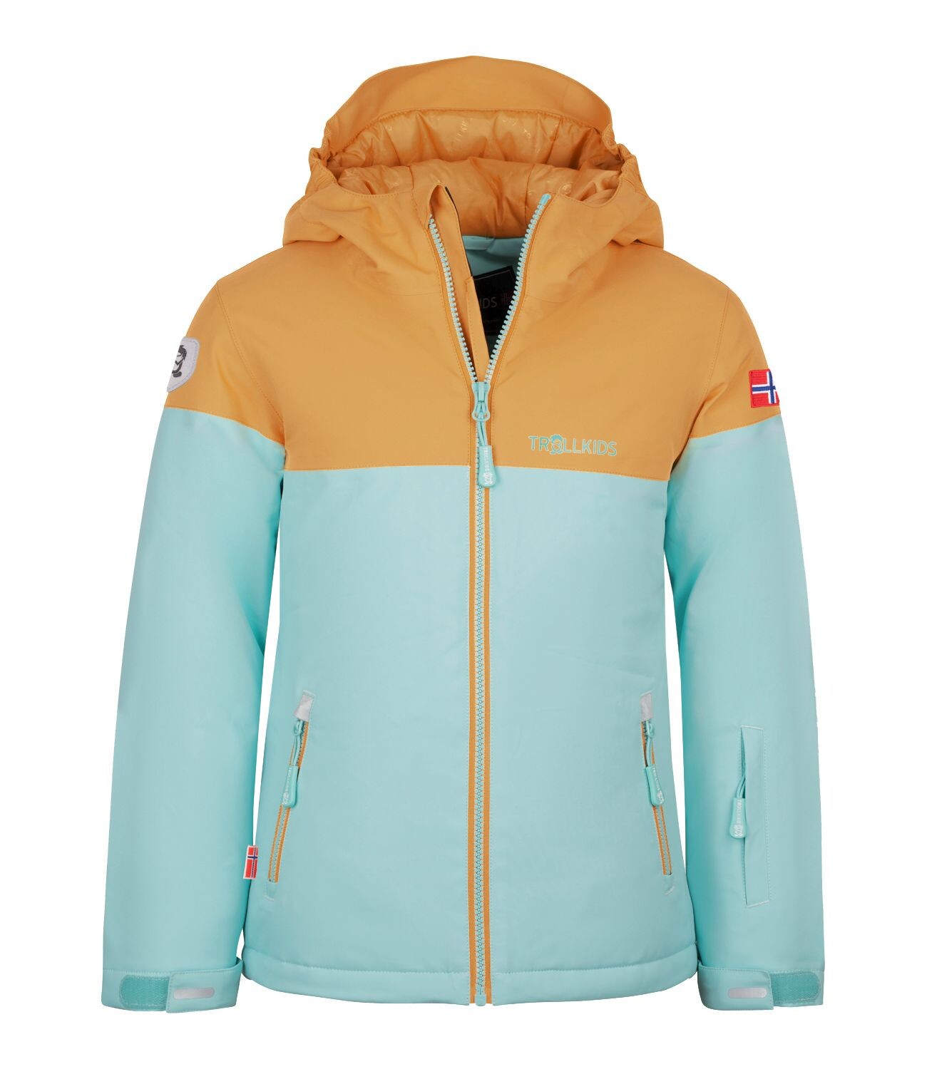 

Лыжная куртка Trollkids Skijacke Hallingdal, цвет Wasserblau/Honig