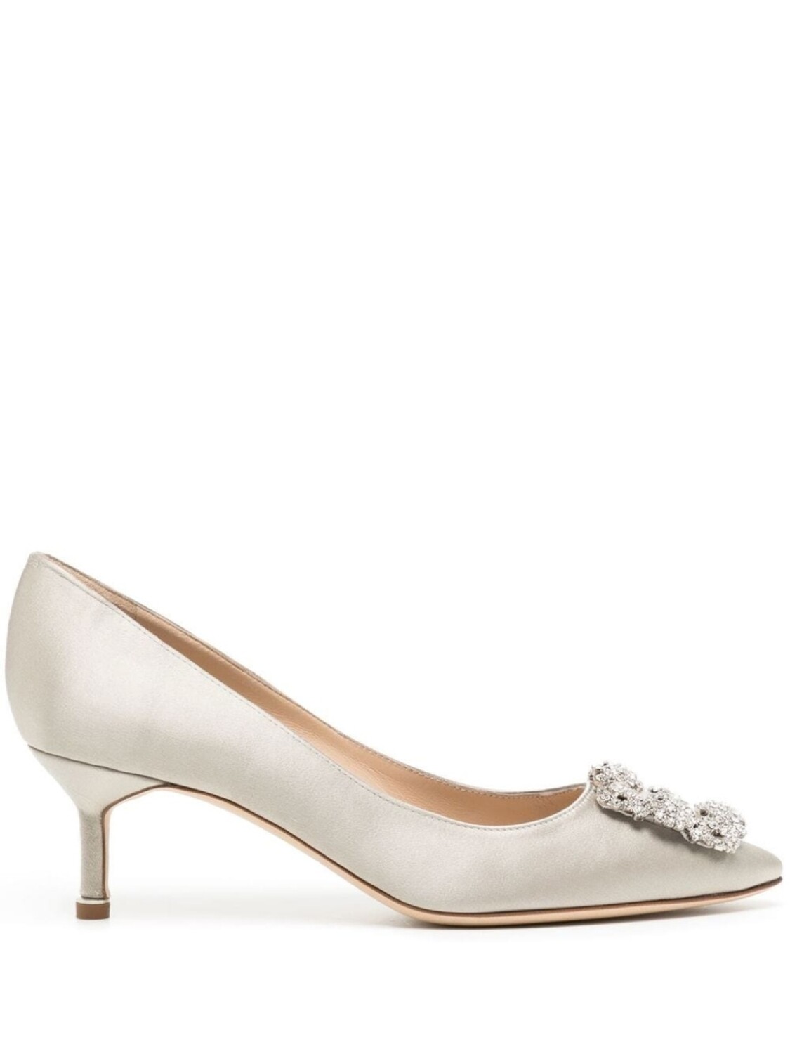 

Туфли Hangisi 50 с кристаллами Manolo Blahnik, серебристый