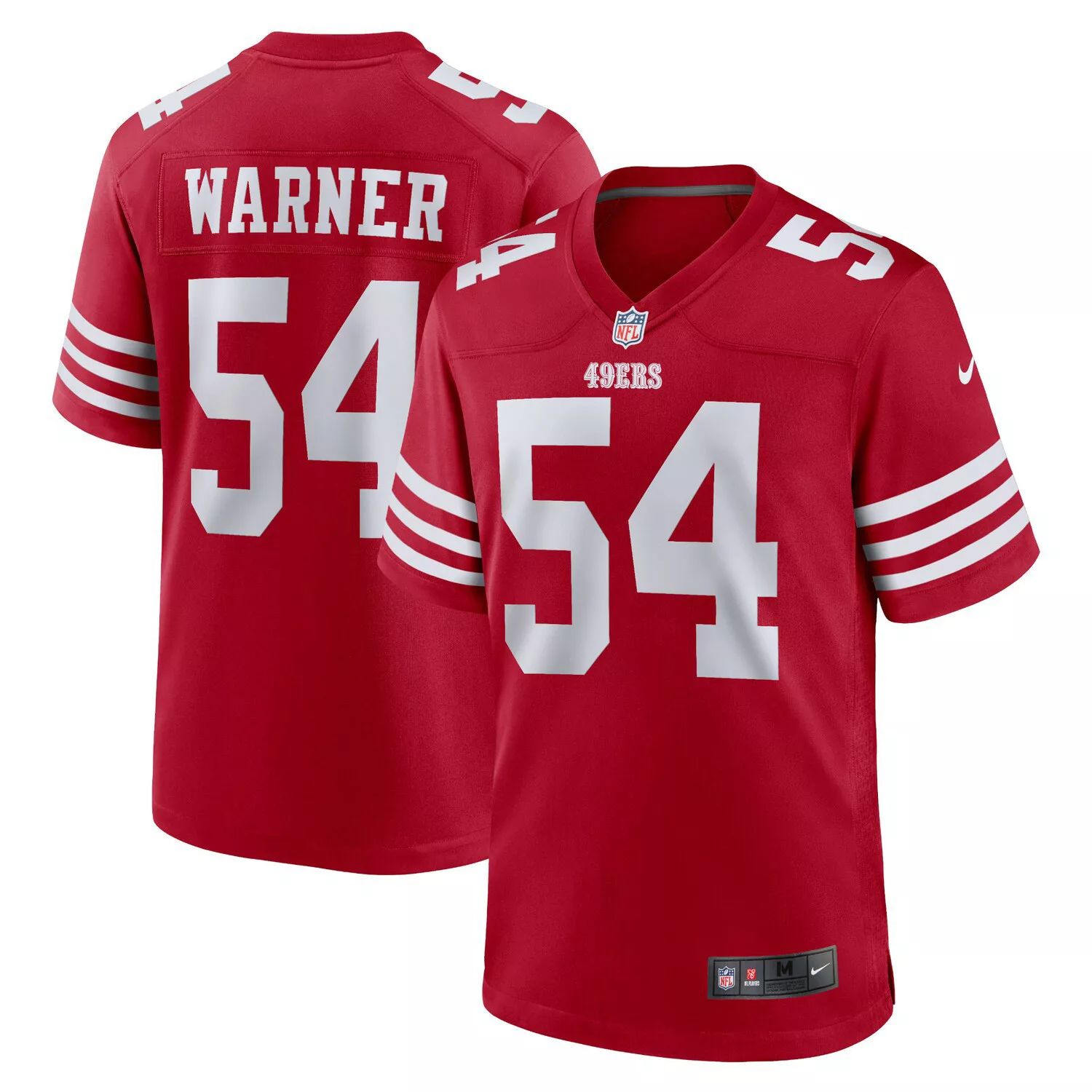 

Мужское игровое джерси Fred Warner Scarlet San Francisco 49ers Player Game Nike