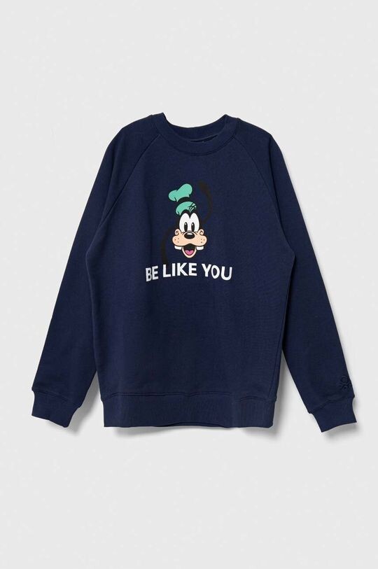 

Детская хлопковая толстовка United Colors of Benetton x Disney, темно-синий
