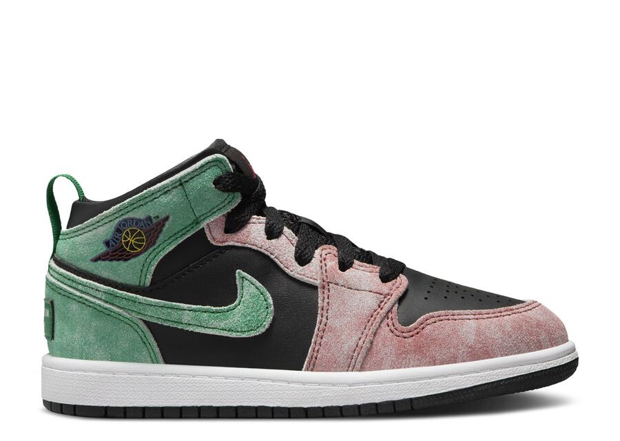 

Кроссовки Air Jordan Jordan 1 Mid Se Ps 'Mj'S Playground', черный