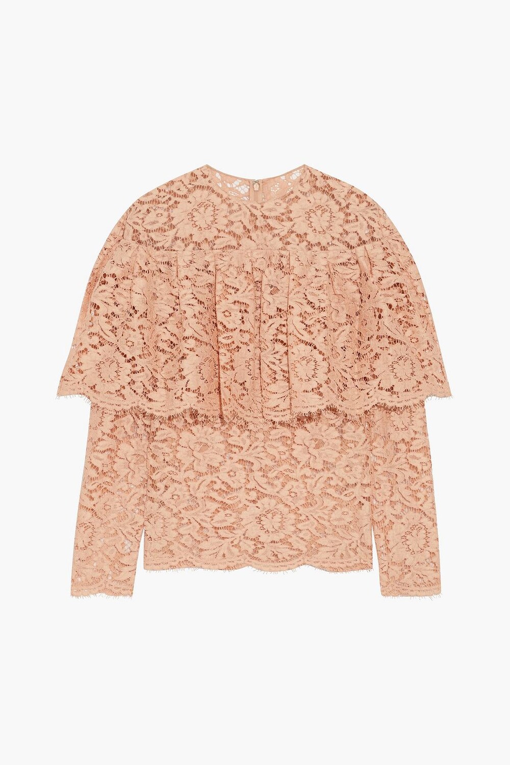 

Многослойный кружевной топ с кордом VALENTINO GARAVANI, румян