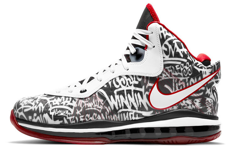 

Nike LeBron 8 QS Граффити Черный/Красный