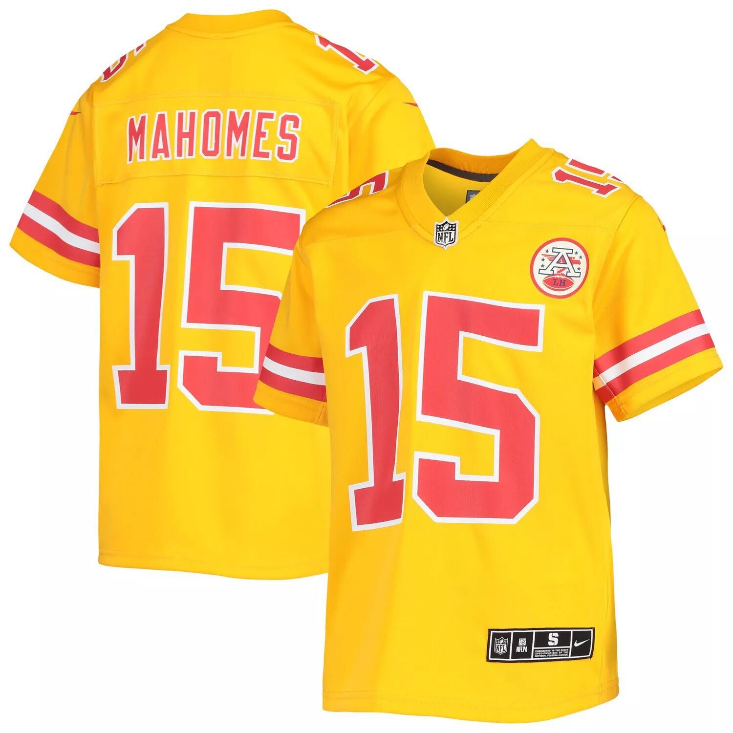 

Молодежная футболка Nike Патрика Махоумса Gold Kansas City Chiefs Inverted Team Game Nike