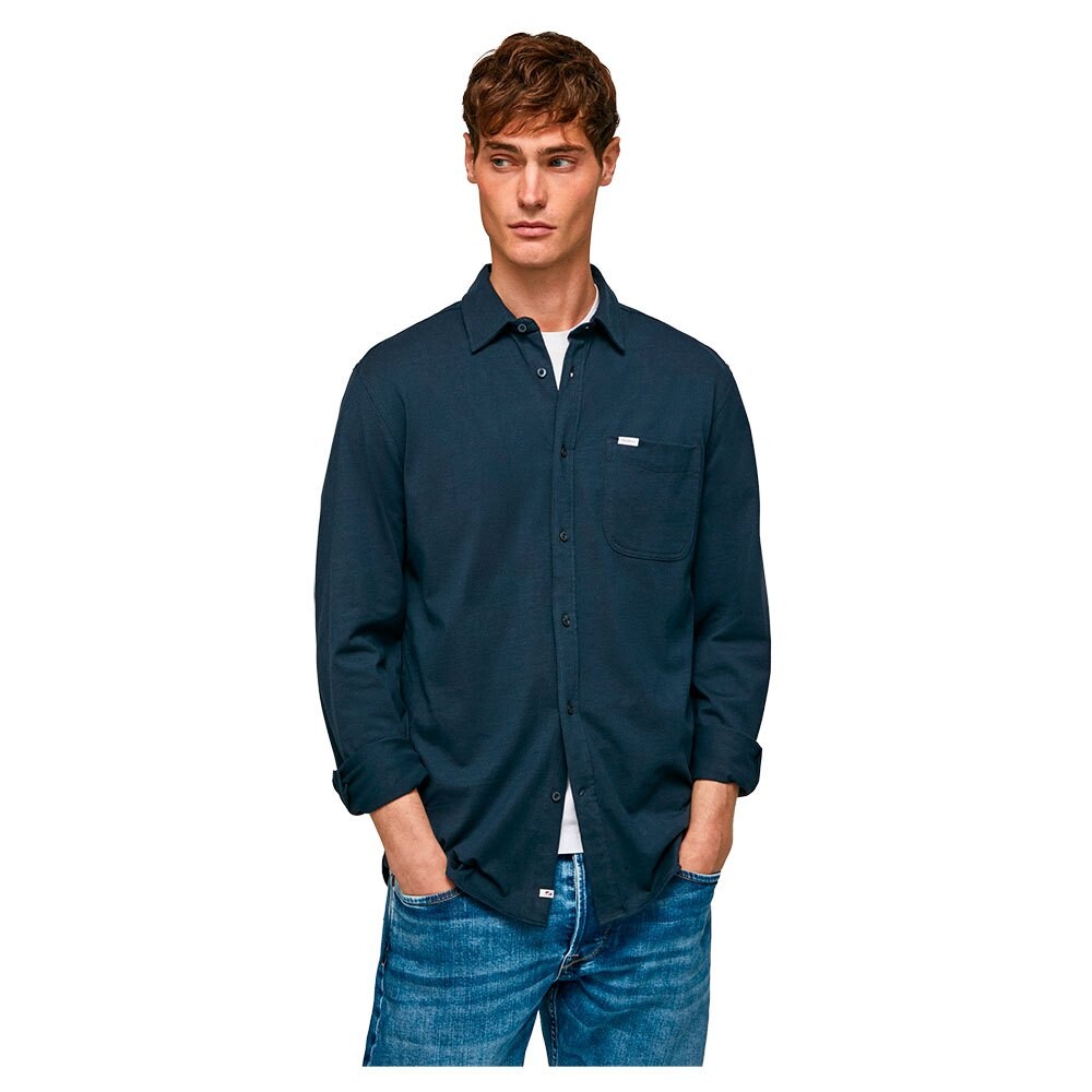 

Рубашка с длинным рукавом Pepe Jeans Foster, синий