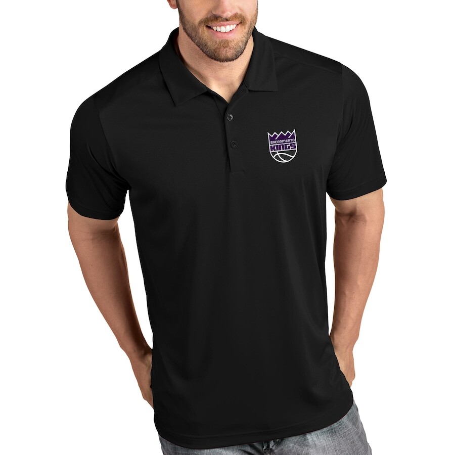 

Поло с коротким рукавом Antigua Sacramento Kings, черный