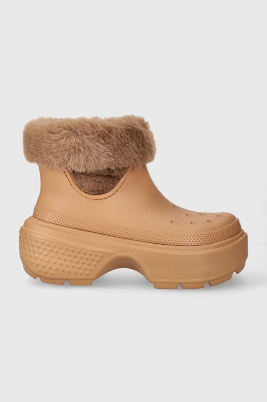 Зимние ботинки Stomp Lined Boot Crocs, коричневый ботинки crocs stomp lined boot цвет stucco