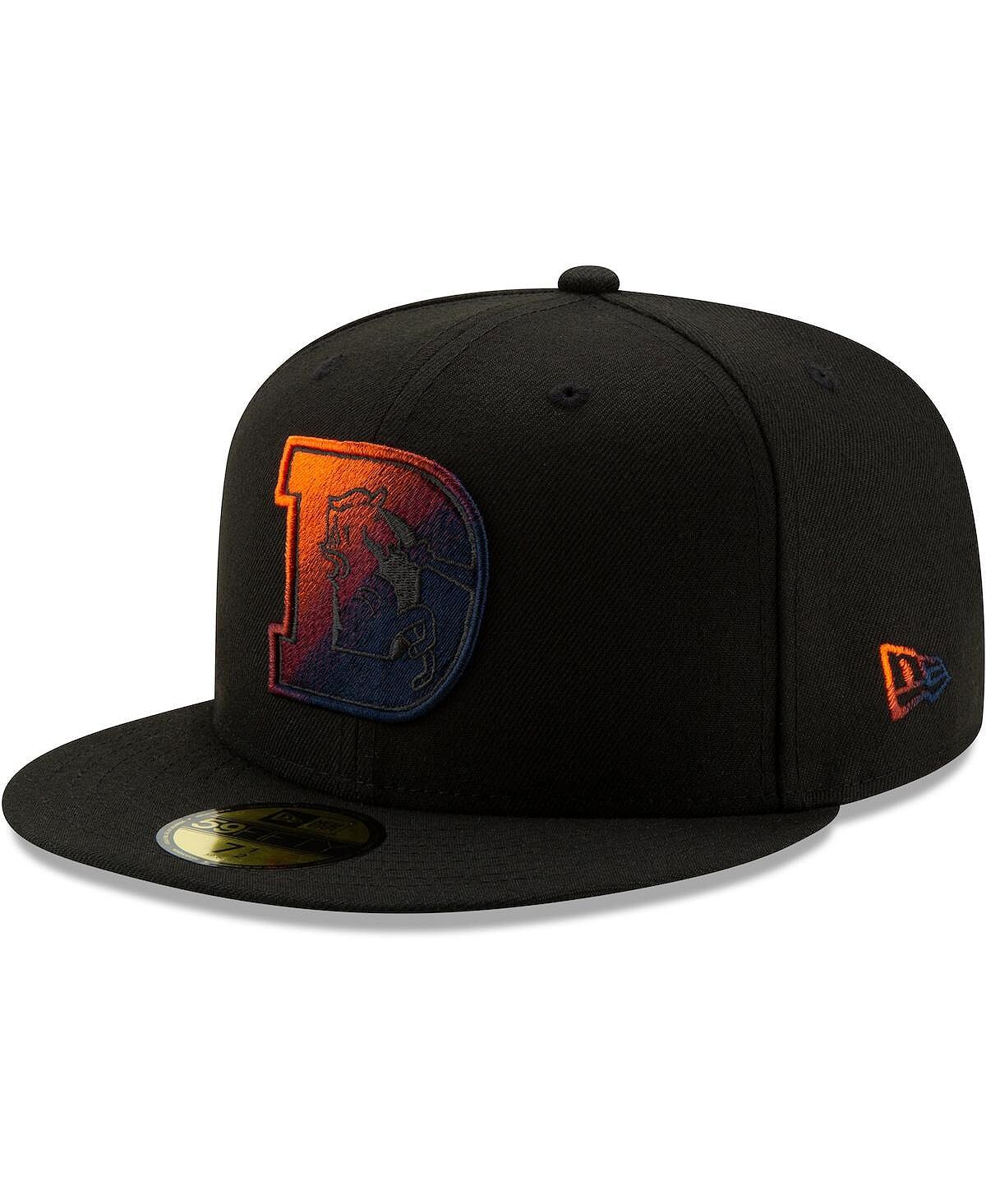 

Мужская черная приталенная шляпа Denver Broncos Historic Color Dim 59FIFTY New Era