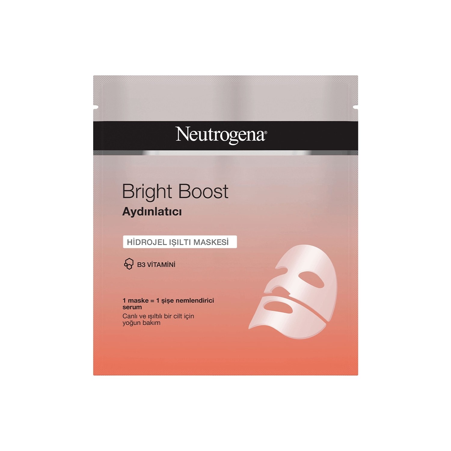 Маска для лица Neutrogena Bright Boost гидрогелевая для сияния кожи, 30 мл neutrogena hydrogel mask skin detox recovery 30 ml