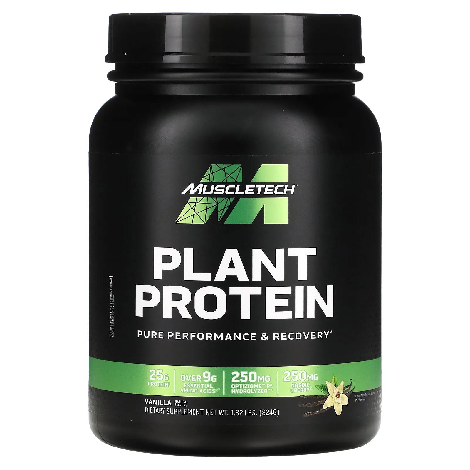 MuscleTech Растительный белок ваниль 824 г (1,82 фунта) muscletech растительный белок ваниль 824 г 1 82 фунта