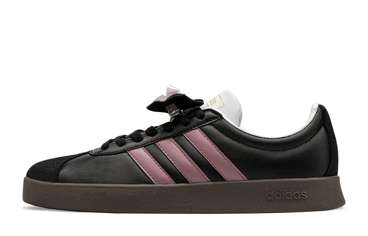 

Кроссовки adidas neo Vl Court Skateboarding Shoes Unisex Low-top Black/pink, черный/розовый